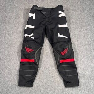 Fly Racing Kinetic Kore Black Durable MX Gear Pants Men's Size 28 Short‎